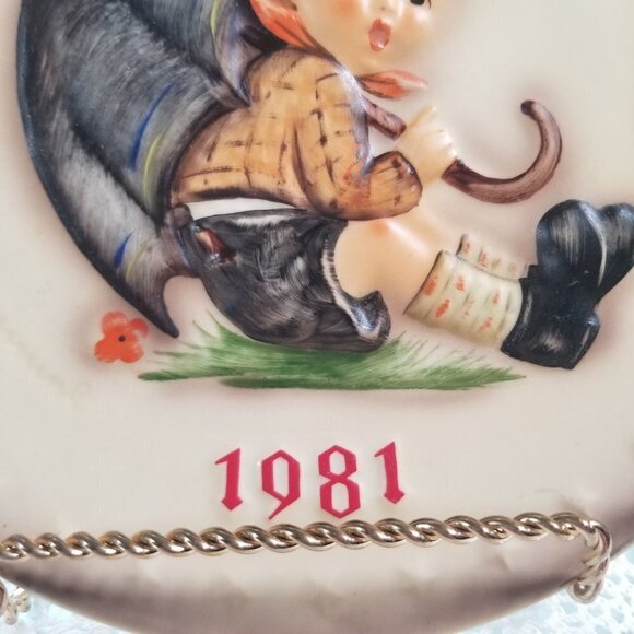 Hummel Goebel Plate Vintage 1981 11th Annual Hum 274 Hand Painted W. Germany - Picture 3 of 9